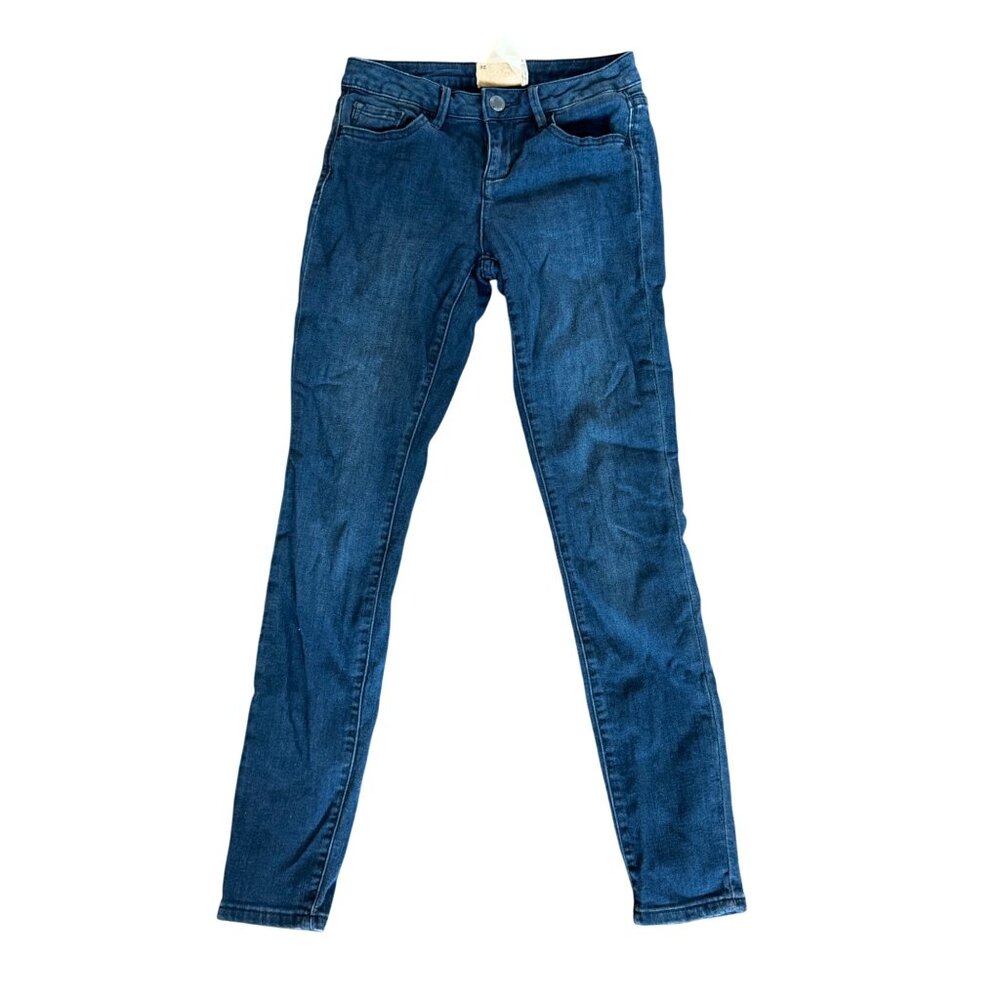 Rachel Roy Denim Skinny Jeans Mid-Rise Icon Fit Size 26 Blue